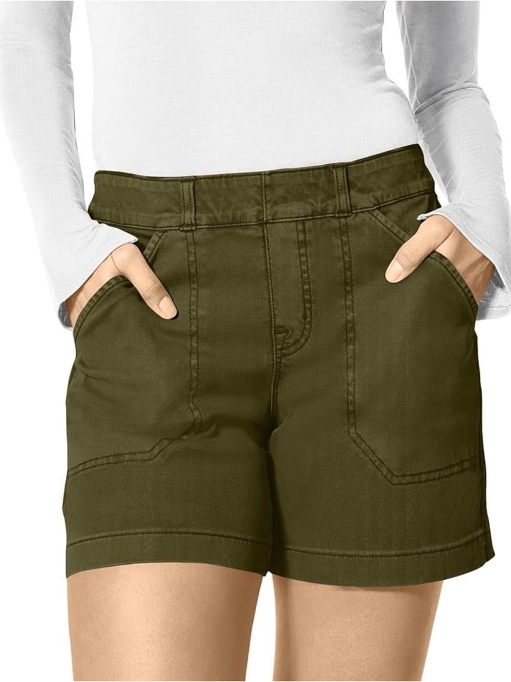 Nautica Olive Utility Women's Shorts